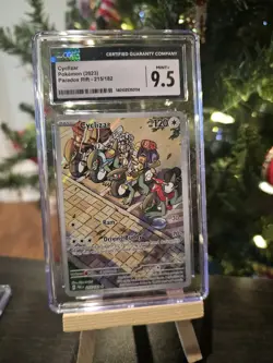 Pokemon TCG Cyclizar Paradox Rift 215/182 Holo Illustration Rare CGC 9.5! - Image 1