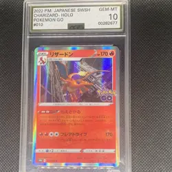 Pokemon TCG Charizard Holo Rare 170HP 010/071 S10b AGS 10 Japanese 2022 - Image 1