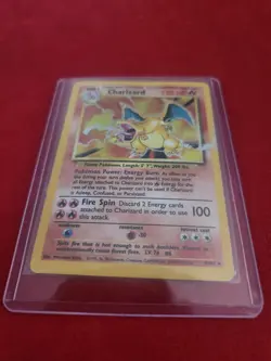 Charizard Base Set 4/102 Holo Rare 1999 English 120 HP Pokemon TCG - Image 2