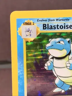 Pokemon TCG Blastoise 2/102 Base Set Unlimited Holo Rare VTG WOTC 1999 MP+ - Image 2