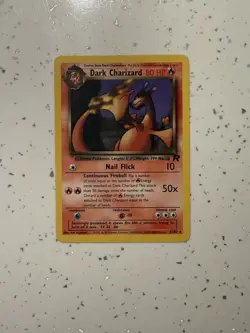 Pokemon 1999-2000 WOTC Team Rocket Rare Non-Holo Card #21/82 Dark Charizard NM - Image 1