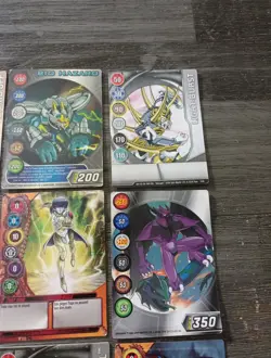 Bakugan 2006 2008 2011 Magnetic Metal 15 Card lot 3 Have Serial Stamp - Image 5