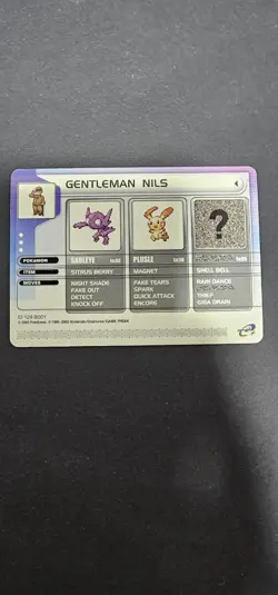 Pokemon Battle-e Card - Gentleman Nils - Pokemon Ruby/Sapphire e-Reader Card - Image 1