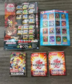 Bakugan Battle Brawlers Game Lot Of 3 Rulebooks Ability Card McD & Ultra Insert - Image 1