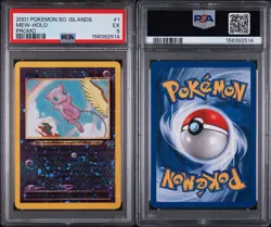 Nintendo Pokemon TCG 2001 Southern Islands Mew Holo Promo #1 PSA 5 - Image 3