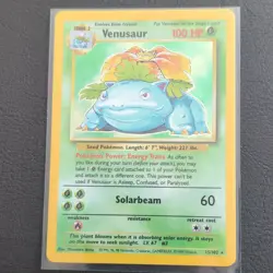 Pokemon TCG Venusaur 15/102 Base Set Holo Rare Unlimited - Image 1