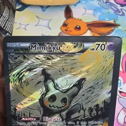 Mimikyu EX Rare Holo Fan Art Psychic 70 HP TCG Card - Image 2