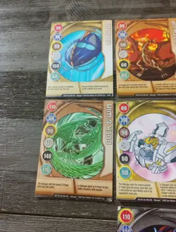 Bakugan 2008 2009 Magnetic Metal Card Lot Of 18 Cards 5 With Serial Stamp - Image 4