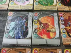 Bakugan 2008 2009 Magnetic Metal Card Lot Of 18 Cards 5 With Serial Stamp - Image 5