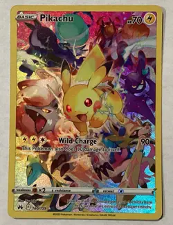 Pikachu Crown Zenith 160/159 Secret Rare Holo Full Art 70 HP EN - Image 1