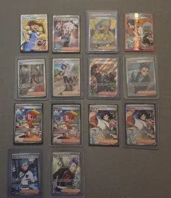 Pokemon TCG Full Art Holo Ultra Rare Trainer 14 Card Lot NM Mint - Image 1