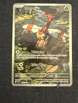 Pokemon TCG Scarlet & Violet Destined Rivals Yanma Illustration Rare #183/182 - Image 1