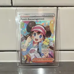 Pokemon TCG Rosa's Encouragement 123/088 Pokemon GO Full Art Holo Ultra Rare - Image 1