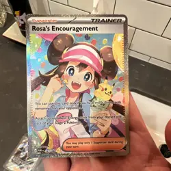 Pokemon TCG Rosa's Encouragement 123/088 Pokemon GO Full Art Holo Ultra Rare - Image 3
