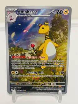 2026 Pokemon - Chaos Rising Ampharos 090/086 Full Art Illustration Rare 🔥 - Image 1