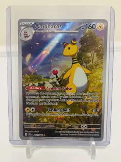 2026 Pokemon - Chaos Rising Ampharos 090/086 Full Art Illustration Rare 🔥 - Image 2