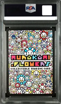 PSA 10 Takashi Murakami Flowers Japanese Symbol Face 〇 World Trading Card 032 SR - Image 3