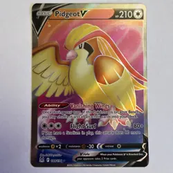 Pidgeot V (Full Art) Ultra Rare SWSH11: Lost Origin 188/196 Pokemon TCG - Image 1