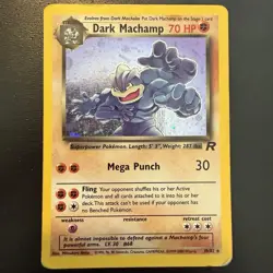 Dark Machamp 10/82 Team Rocket Holo Rare English - Image 1