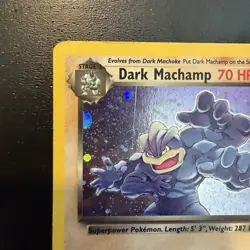 Dark Machamp 10/82 Team Rocket Holo Rare English - Image 3