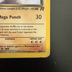 Dark Machamp 10/82 Team Rocket Holo Rare English - Image 5