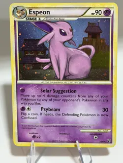 Pokemon TCG Espeon 2/90 Undaunted 2010 Holo Rare - Image 1