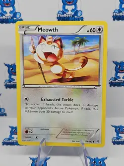 Pokemon - Meowth - 114/162 - XY - BREAKthrough LP - Image 1