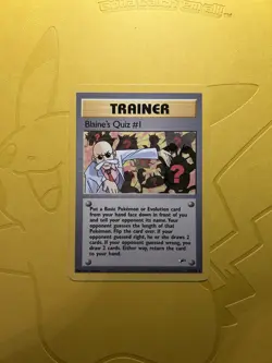 2000 Gym Hero's 97/132 Blaine's Quiz #1 Pokemon Trainer NM - Free Shipping - Image 3