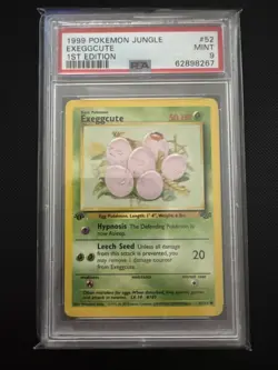 1999 Pokemon Jungle Exeggcute 1st Edition PSA 9 52/64 - Image 1