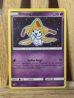 Shining Jirachi 42/73 Holo Pokemon Shining Legends Lightly Played LP+ - Image 1