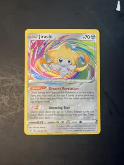 2020 Pokemon Jirachi 119 /185 Vivid Voltage amazing rare Holo holographic Miscut - Image 1