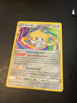 2020 Pokemon Jirachi 119 /185 Vivid Voltage amazing rare Holo holographic Miscut - Image 4