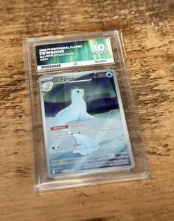 Pokemon Dewgong Illustration Rare 2025 Phantasmal Flames 097/094 Grade Ace 10🧊 - Image 3