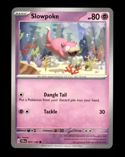 Pokemon SV07: Stellar Crown #057/142 Slowpoke - Image 1