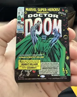 Doctor Doom (#394) - Foil Extended MSH NM MTG the Gathering Marvel Super Heroes - Image 1
