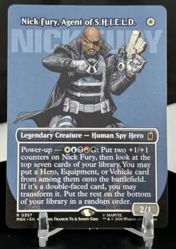 MTG Nick Fury Agent of SHIELD SHOWCASE NM Marvel Super Heroes MSH #357 Rare - Image 1