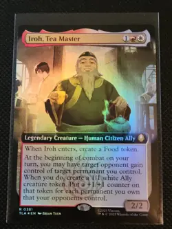 Iroh, Tea Master (Extended Art Foil) - #187 - Rare - Avatar: The Last Airbender - Image 1