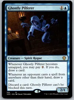 Ghostly Pilferer 105 Commander: Innistrad: Crimson Vow Magic: The Gathering NM - Image 1