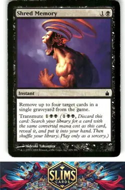 Magic the Gathering MTG Ravnica: City of Guilds Shred Memory #105 Buy 2 Get 1 - Image 1