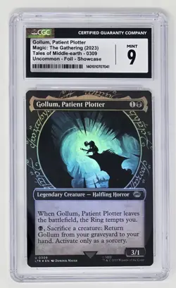 Gollum, Patient Plotter CGC 9 (2023) MTG Foil Showcase, Tales of Middle-Earth - Image 1