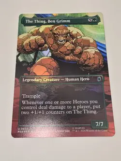 The Thing (Borderless) Commander: Marvel Super Heroes Foil - Image 1