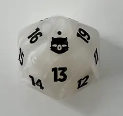 MTG Final Fantasy 20-sided Spindown Die / Dice (XL 32mm) Bundle Moogle Face - Image 1