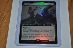 MTG magic FINAL FANTASY uncommon SNOW VILLAGERS extended art FOIL FIN #432 - Image 1