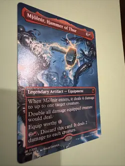 Mjolnir, Hammer of Thor (Borderless) (0339) Marvel Super Heroes Mtg M/Nm Mythic - Image 2