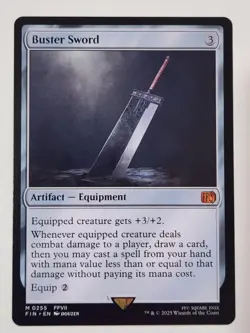 Buster Sword - MTG Final Fantasy Regular 255 Mythic Rare NM - Image 1