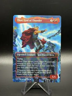 Thor, God of Thunder Borderless -0338 MTG MSH Non-Foil- NM - Image 1