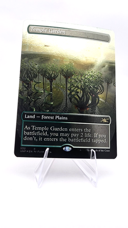 Temple Garden (Borderless) (Galaxy Foil) Unfinity Foil - Image 2