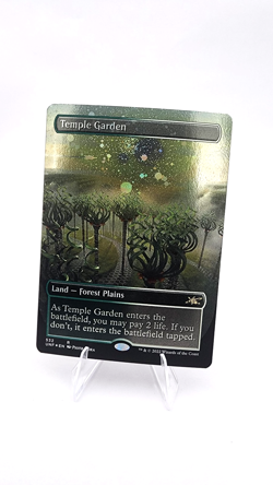 Temple Garden (Borderless) (Galaxy Foil) Unfinity Foil - Image 3