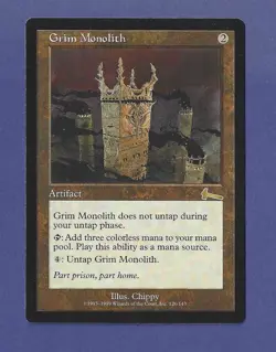 1999 Magic the Gathering - Grim Monolith - Urza's Legacy MTG - Image 1
