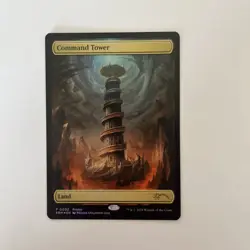 MTG Command Tower EN Borderless Foil PROMO 0002 Textless Full Art - NM - Image 1